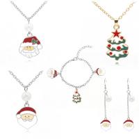 Christmas Jewelry Necklace, Zinc Alloy, Christmas Design & fashion jewelry & Unisex 