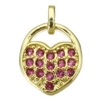 Cubic Zirconia Micro Pave Brass Pendant, plated, fashion jewelry & DIY & for woman & with cubic zirconia Approx 