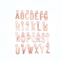 Zinklegierung Buchstaben Anhänger, plattiert, gemischt, keine, 15x10mm, verkauft von setzen