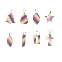Fashion Create Jewelry Earring, Synthetic Leather, with Zinc Alloy, 8 pieces & for woman 