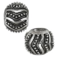 Stainless Steel European Beads, 316 Stainless Steel, silver color plated, DIY Approx 5mm 