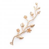 Brass Hair Accessories DIY Findings, gold color plated, for woman 