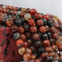 Gemischte Achat Perlen, rund, poliert, DIY & facettierte, keine, 10mm, verkauft von Strang