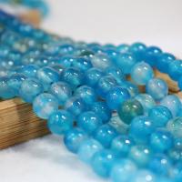 Achat Perlen, rund, poliert, DIY, keine, 8mm, verkauft von Strang