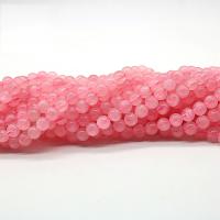 Perles en Quartz Rose naturel, Rond, poli, DIY & normes différentes pour le choix, rose, Vendu par brin