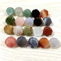 Gemstone Jewelry Pendant, Natural Stone, Lotus Seedpod, Unisex Random Color 