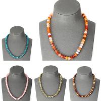 Edelstein Halsketten, poliert, verschiedenen Materialien für die Wahl & für Frau, keine, 8x5mm, Länge:ca. 19.68 ZollInch, verkauft von Strang