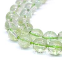 Perles en Quartz teint, Cristal naturel, Rond, poli, DIY & normes différentes pour le choix, vert, Vendu par brin