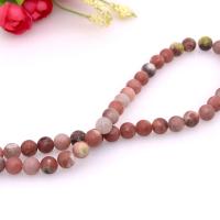 Red Cotton Stone Beads, Round, polished, DIY 