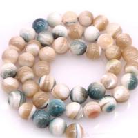 Perles en coquille naturel, Pierre naturelle, Rond, poli, DIY & normes différentes pour le choix, Vendu par brin