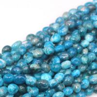 Apatite Beads, Apatites, irregular, polished, DIY, blue 