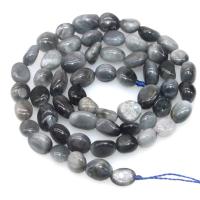 Hawk-eye Stone Beads, irregular, polished, DIY 