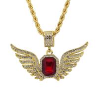 Crystal Zinc Alloy Necklace, with Crystal, fashion jewelry & Unisex, golden 