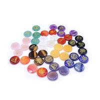 Кабошоны из драгоценных камней, Природный камень, Плоская круглая форма, различные материалы для выбора, Много цветов для выбора 4ПК/сумка, продается сумка