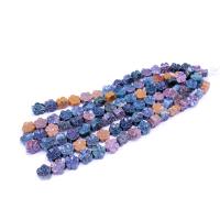 Mixed Gemstone Beads, Natural Stone, Plum Blossom, polished Approx 
