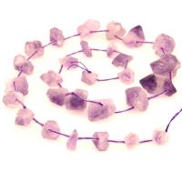 Natürliche Amethyst Perlen, Unregelmäßige, poliert, DIY, violett, 10x20mm, verkauft von Strang