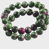 Ruby in Zoisite Beads, Round, polished, DIY 