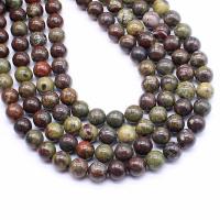 Dragon Blood stone Beads, Round, polished, DIY 