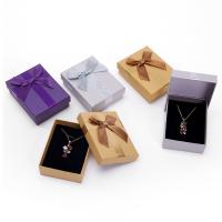 Cardboard Necklace Box, Paper, Square, plated, durable & dustproof 