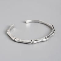 925 Sterling Silver Cuff Bangle, fashion jewelry & for woman, 48-56cm 