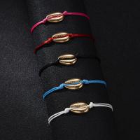 Fashion Create Wax Cord Bracelets, Zinc Alloy, with Cotton Thread, fashion jewelry & Unisex 