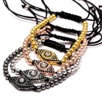 Cubic Zirconia Micro Pave Brass Bracelet, Zinc Alloy, with Cubic Zirconia & Brass, fashion jewelry & Unisex 
