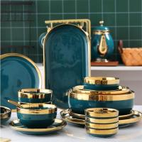Porcelain Tableware, plated, durable & Corrosion-Resistant 