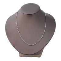 Мода нержавеющей стали ожерелье цепь, нержавеющая сталь, ювелирные изделия моды, серебряный, продается Strand