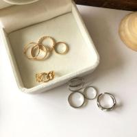 Zinc Alloy Ring Set, plated, 5 pieces & for woman nickel, lead & cadmium free 