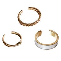 Zinc Alloy Ring Set, gold color plated, three pieces & for woman, nickel, lead & cadmium free 