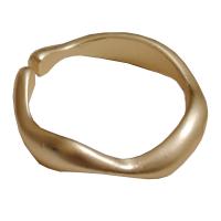 aleación de zinc Anillo de dedo Cuff, chapado en color dorado, para mujer, 21mm, diámetro interior:aproximado 17mm, Vendido por UD
