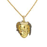 Rhinestone Zinc Alloy Necklace, fashion jewelry & with rhinestone, golden 