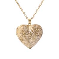 Fashion Locket Necklace, Zinc Alloy, Heart, plated, fashion jewelry & for woman 