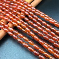 Natural Red Agate Beads, Drum, polished, DIY, red Approx 
