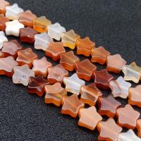 Natural Red Agate Beads, Star, polished, DIY red, 12mm 