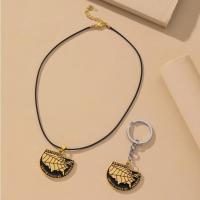Zinc Alloy Necklace, with leather cord, fashion jewelry 
