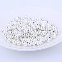 Perles en plastique ABS, Placage, bijoux de mode & DIY, plus de couleurs à choisir, 6mm Vendu par sac