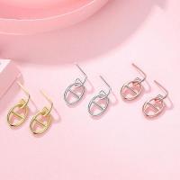 Sterling Silver Drop Earring, 925 Sterling Silver, plated, fashion jewelry & for woman 