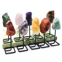 Драгоценный камень украшения, Природный камень, Нерегулярные, полированный, различные материалы для выбора, Много цветов для выбора, 38-50x110-120mm, продается PC