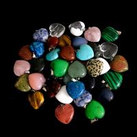 Gemstone Jewelry Pendant, Natural Stone, Heart, polished 