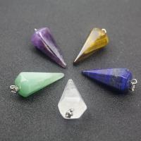 Gemstone ювелирные изделия Кулон, Природный камень, полированный, различные материалы для выбора, Много цветов для выбора продается PC