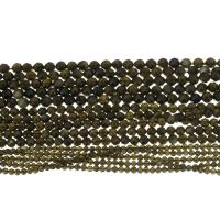 oro Obsidiana Abalorio, Esférico, Sostenible & diverso tamaño para la opción & facetas, más colores para la opción, agujero:aproximado 0.5mm, longitud:15.5 Inch, Vendido por UD