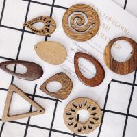 Original Holz Anhänger, DIY & verschiedene Stile für Wahl, keine, 10PCs/Tasche, verkauft von Tasche