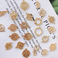 Zinc Alloy Charm Connector, gold color plated, DIY 