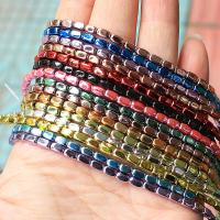 Non Magnetic Hematite Beads, Rectangle, plated, DIY 