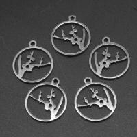 Stainless Steel Pendants, 304 Stainless Steel, DIY, original color Approx 1.2mm 