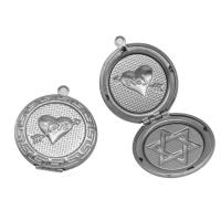 304 Stainless Steel Locket Pendant, DIY, original color Approx 2mm, Inner Approx 23mm 