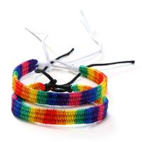 Fashion Create Wax Cord Bracelets, Waxed Cotton Cord, Adjustable & fashion jewelry & Unisex 