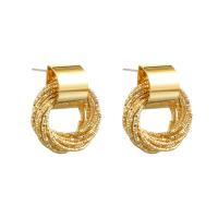 Brass Drop Earring, fashion jewelry, gold, 2.5cmX1.8cm 
