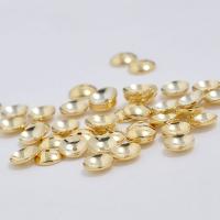 Messing Perlenkappe, goldfarben plattiert, DIY & verschiedene Größen vorhanden, 100PCs/Tasche, verkauft von Tasche